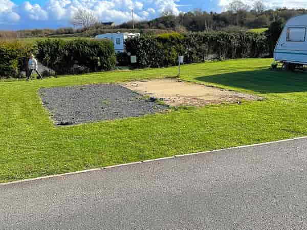 Electric gravel and hardstanding touring pitch