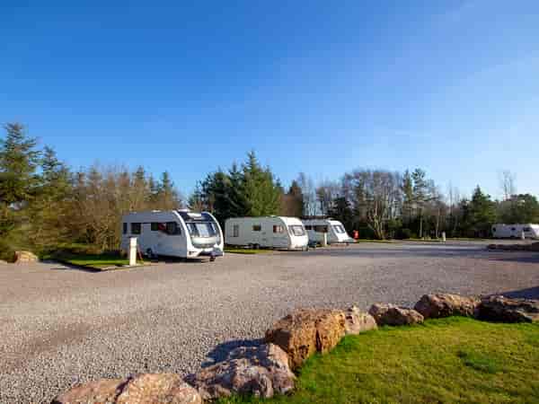 Fully-serviced concrete slab caravan site