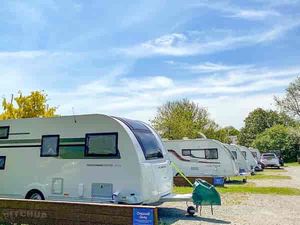 Electric hardstanding touring caravan pitch