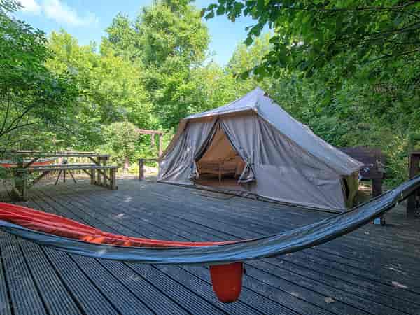 Bamboo safari tent