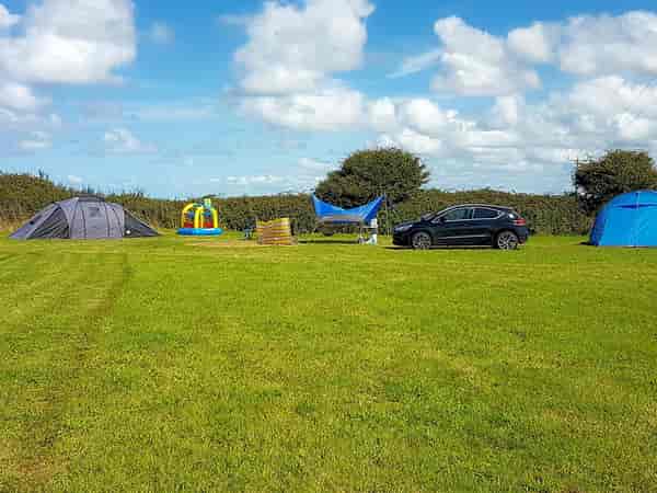 Non-electric grass tent, trailer tent or campervan pitch