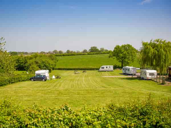 Non-electric grass tent or trailer tent pitch