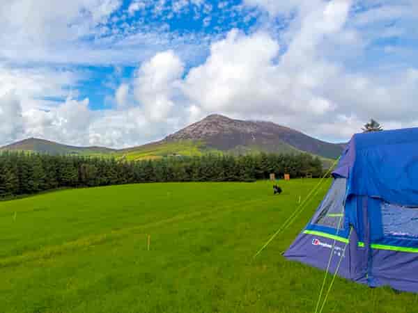 Non-electric grass tent, trailer tent or campervan pitch