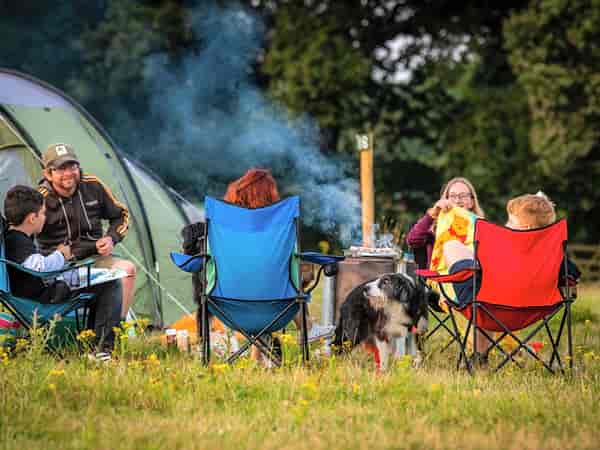 Non-electric grass tent pitch (large)