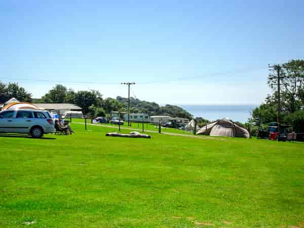 Non-electric grass tent pitch (no cars, two person)