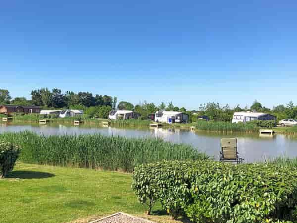 Electric grass touring caravan pitch