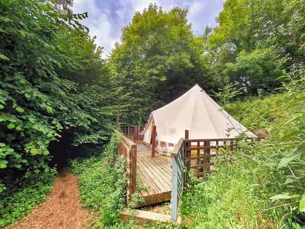 Lavender bell tent