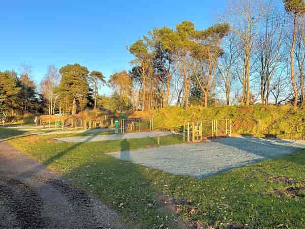 Pine Views fully-serviced grass and gravel touring pitch