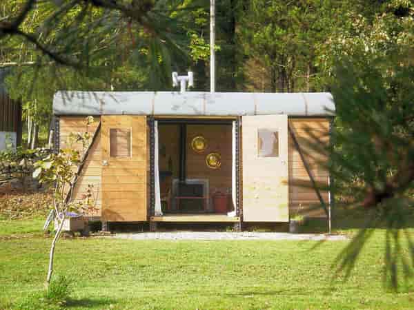 Rail camping pod