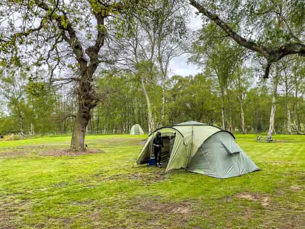 Emplacement pour tente sur herbe sans électricité (réservé aux adultes)