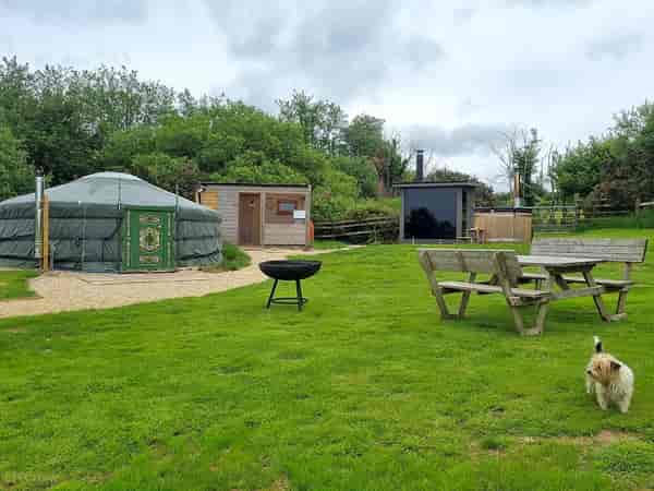 Mongolian yurt (hot tub, no pets)