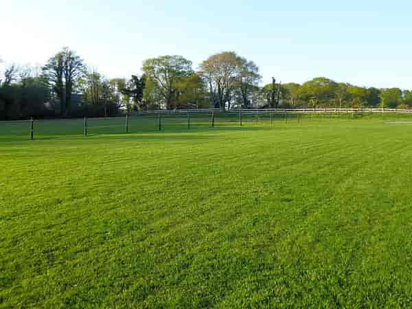 Non-electric grass tent or trailer tent pitch