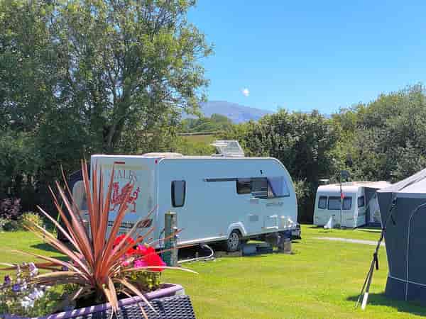 Emplacement sur herbe avec électricité