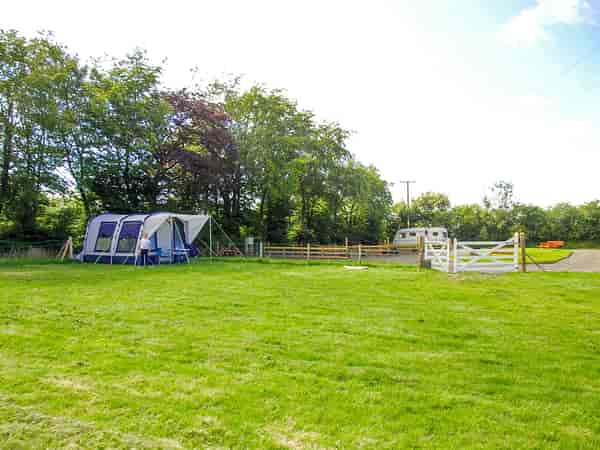 Non-electric grass and gravel tent pitch