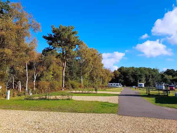 Electric hardstanding and grass pitch