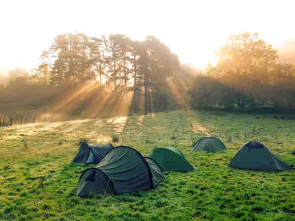 Stream Side unpowered grass tent site