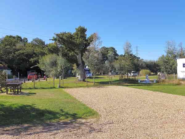 Fully-serviced hardstanding and grass pitch (superior)