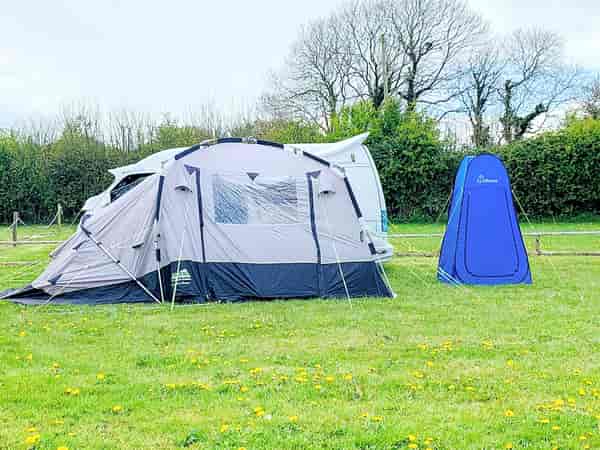 Electric optional grass campervan pitch