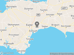 Location of bowhayes-farm-camping