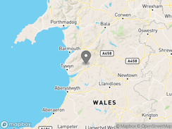 Location of llwyngwern-farm