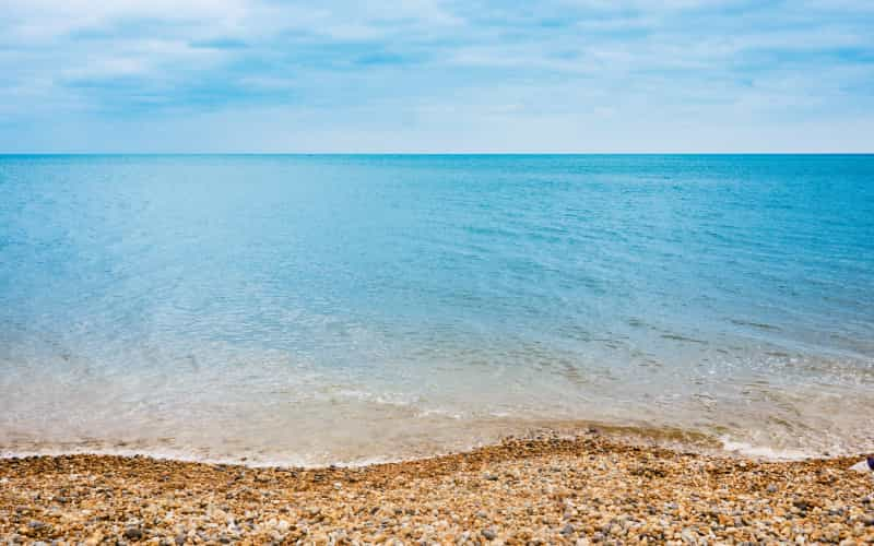 Typical pebble and shingle of Sussex coast