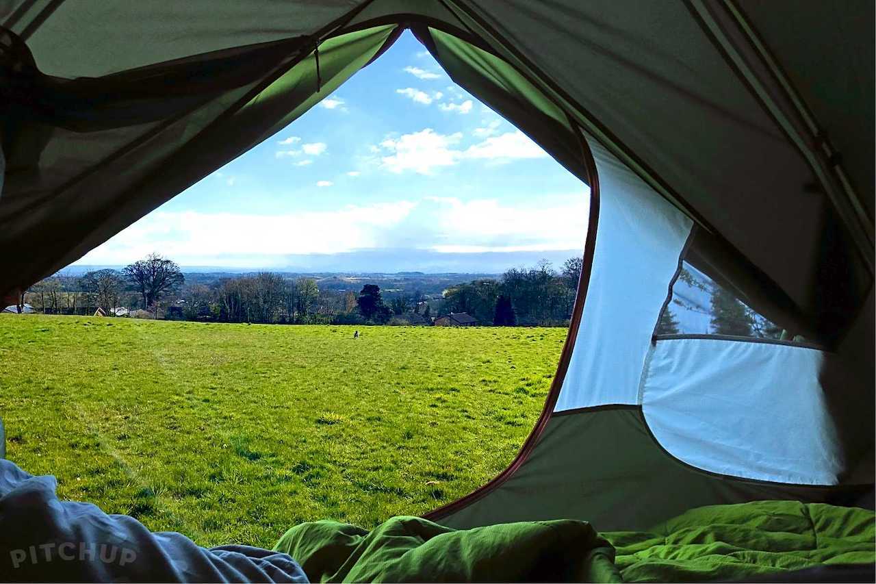 Look forward to lovely landscapes when camping in Wrexham