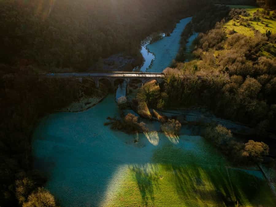 View of the Monsal Trail from the air (Paul Bryan/Unsplash)