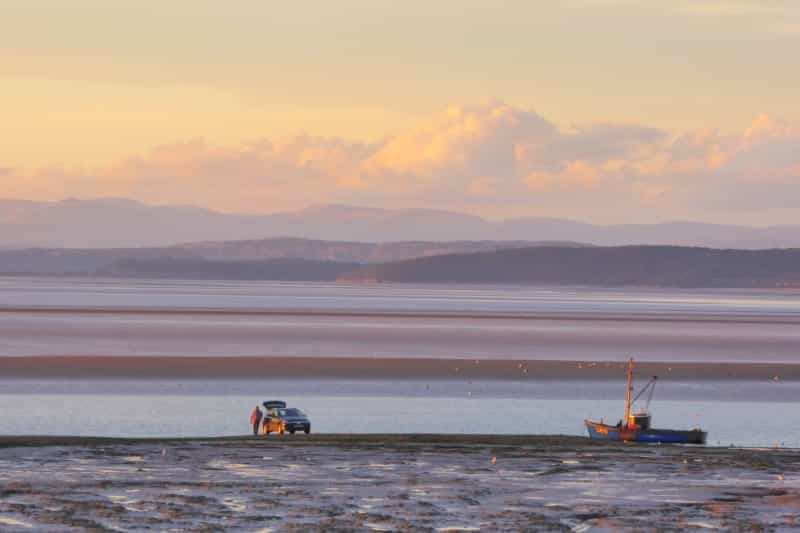 Parking up with a view over Morecambe Bay