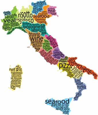 Italian food map
