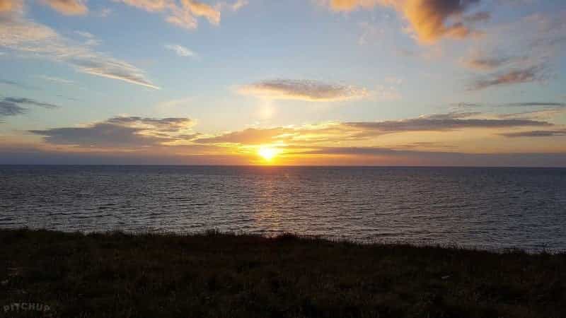 Watching a sunset over Cardigan Bay