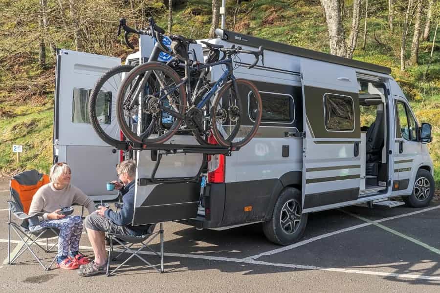 A campervan at Trossachs Pier