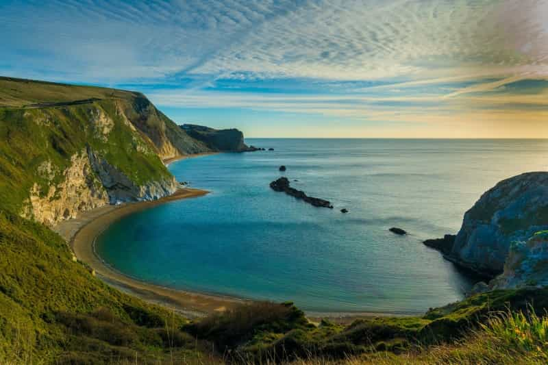 Man O’War Beach in Dorset on the Jurassic Coast (Nick Fewings on Unsplash)