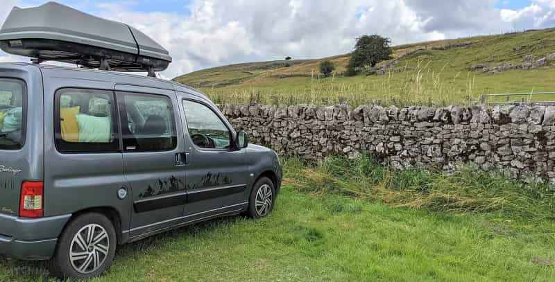 A small campervan