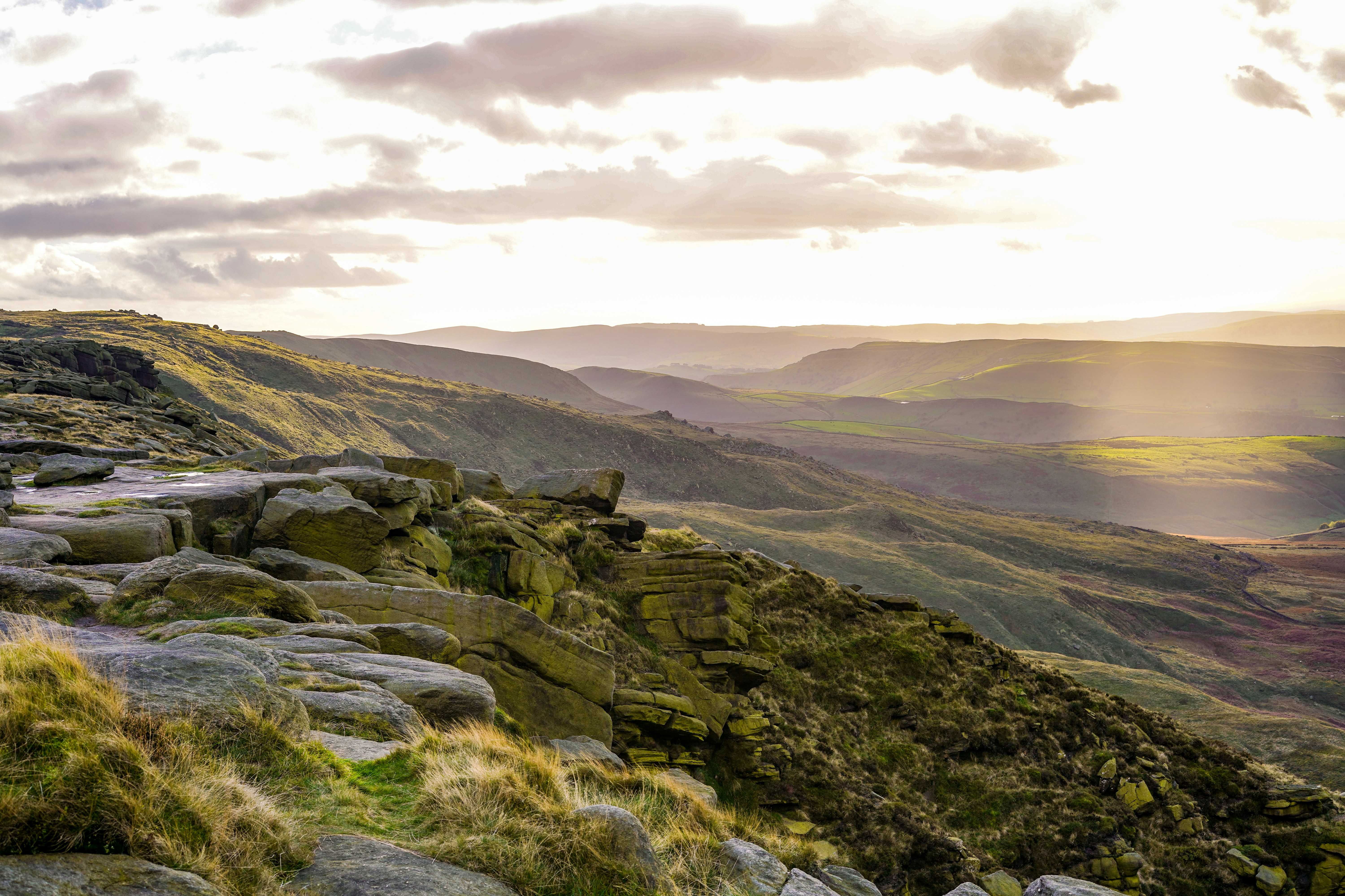 Soft morning light in the Peak District’s spectacular Hope Valley (Tom Wheatley/Unsplash)