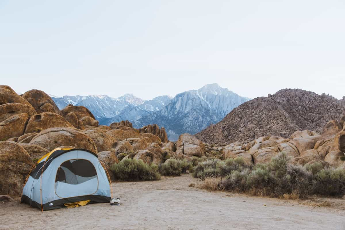 Go for a compact tent that’s easy to pitch and blends in with nature when wild camping (Clarisse Meyer / Unsplash)