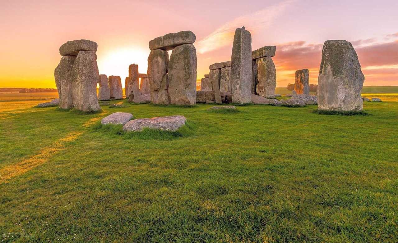 Sun over Stonehenge