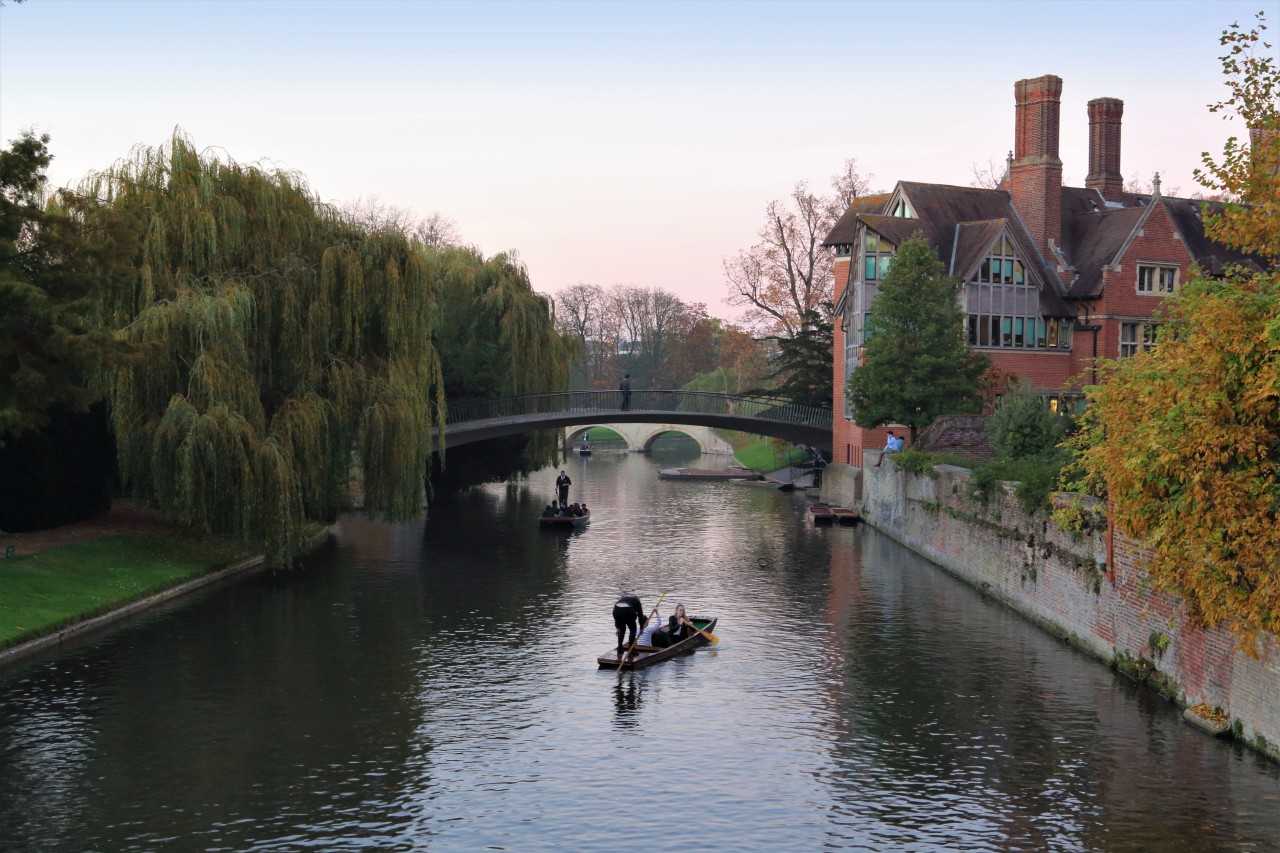 Punting on the River Cam in Cambridge