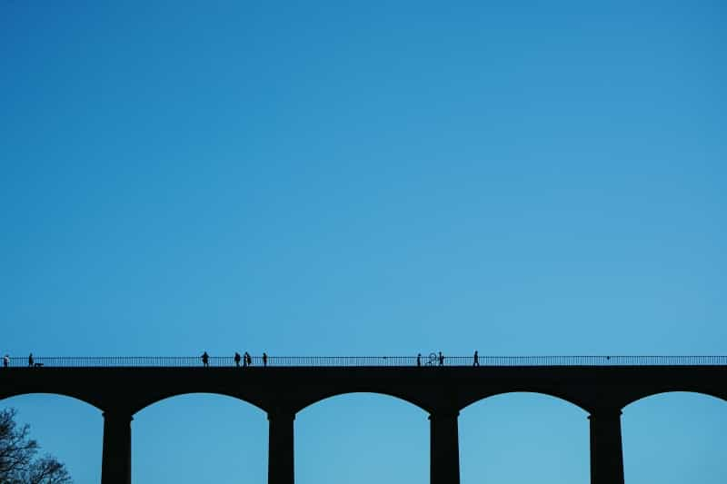 An evening stroll along the Pontcysyllte Aqueduct (Catrin Ellis on Unsplash)