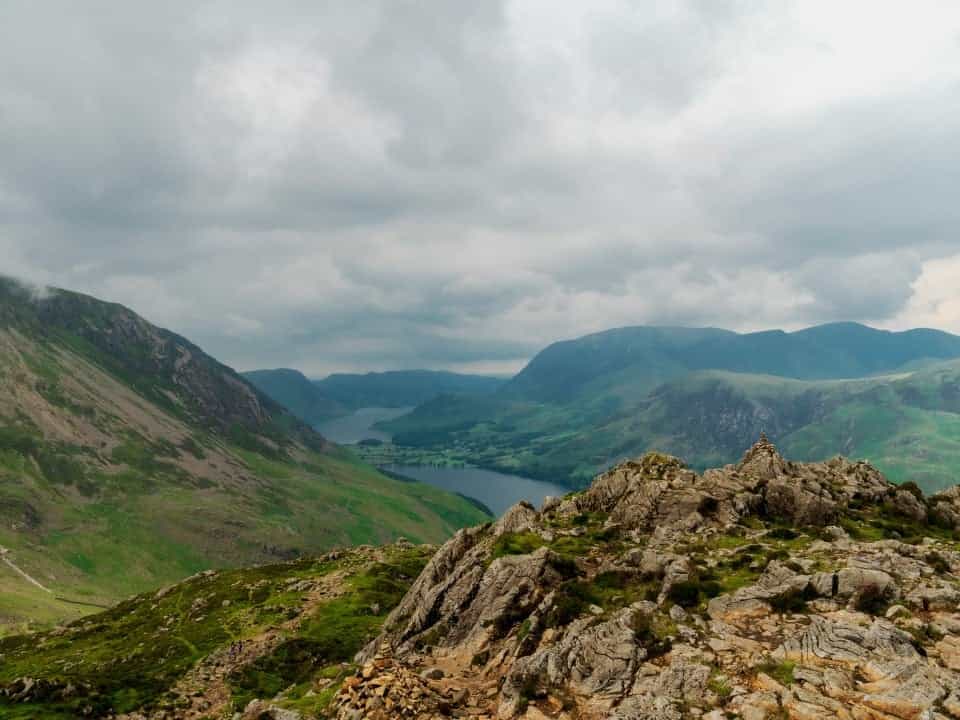 View from the top of Haystacks