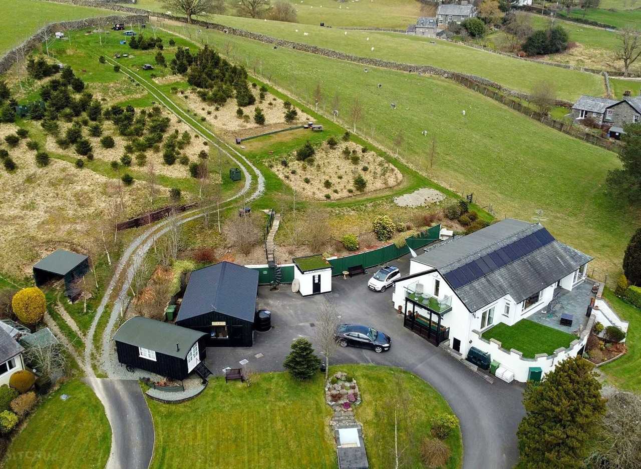 Aerial view of Ings Kippers Campsite