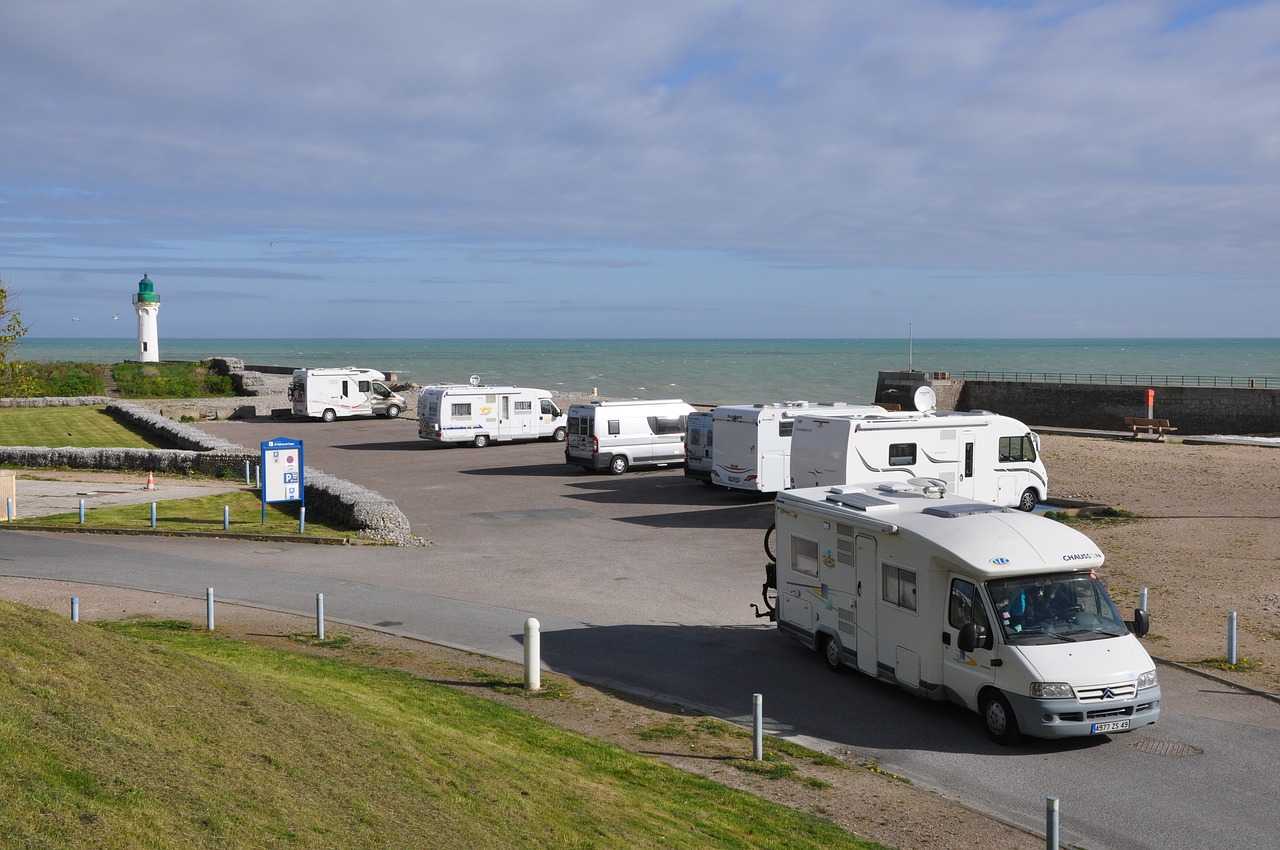 A seaside ‘aire de service’ in Normandy