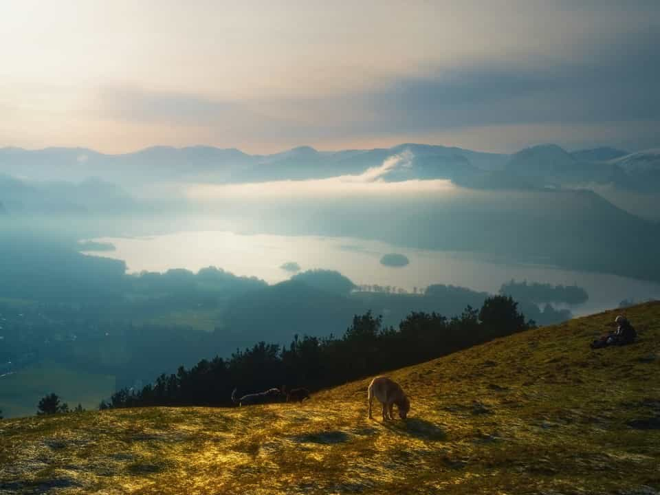 View across hills near Keswick