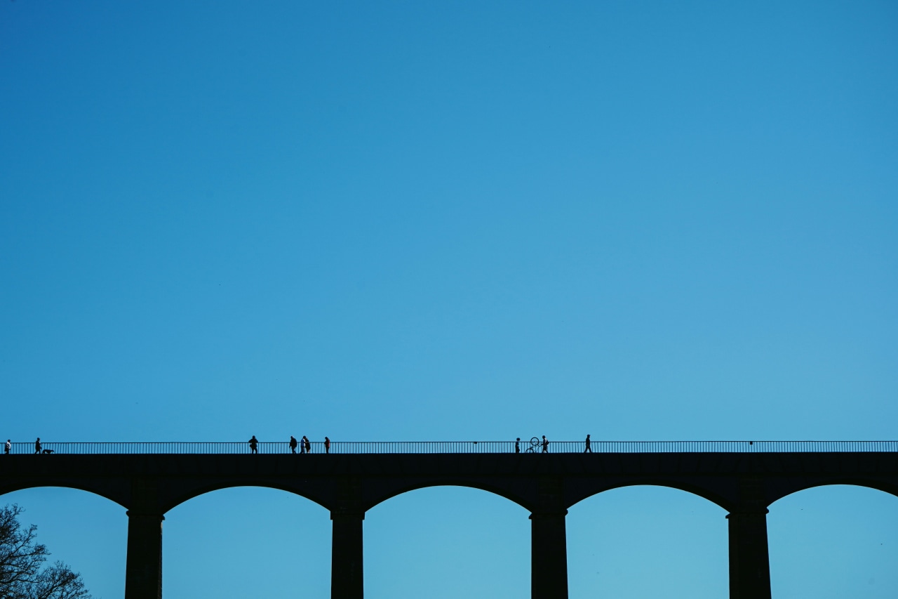 Gaze up at the amazing Pontcysyllte Aqueduct near Wrexham (Catrin Ellis/Unsplash)