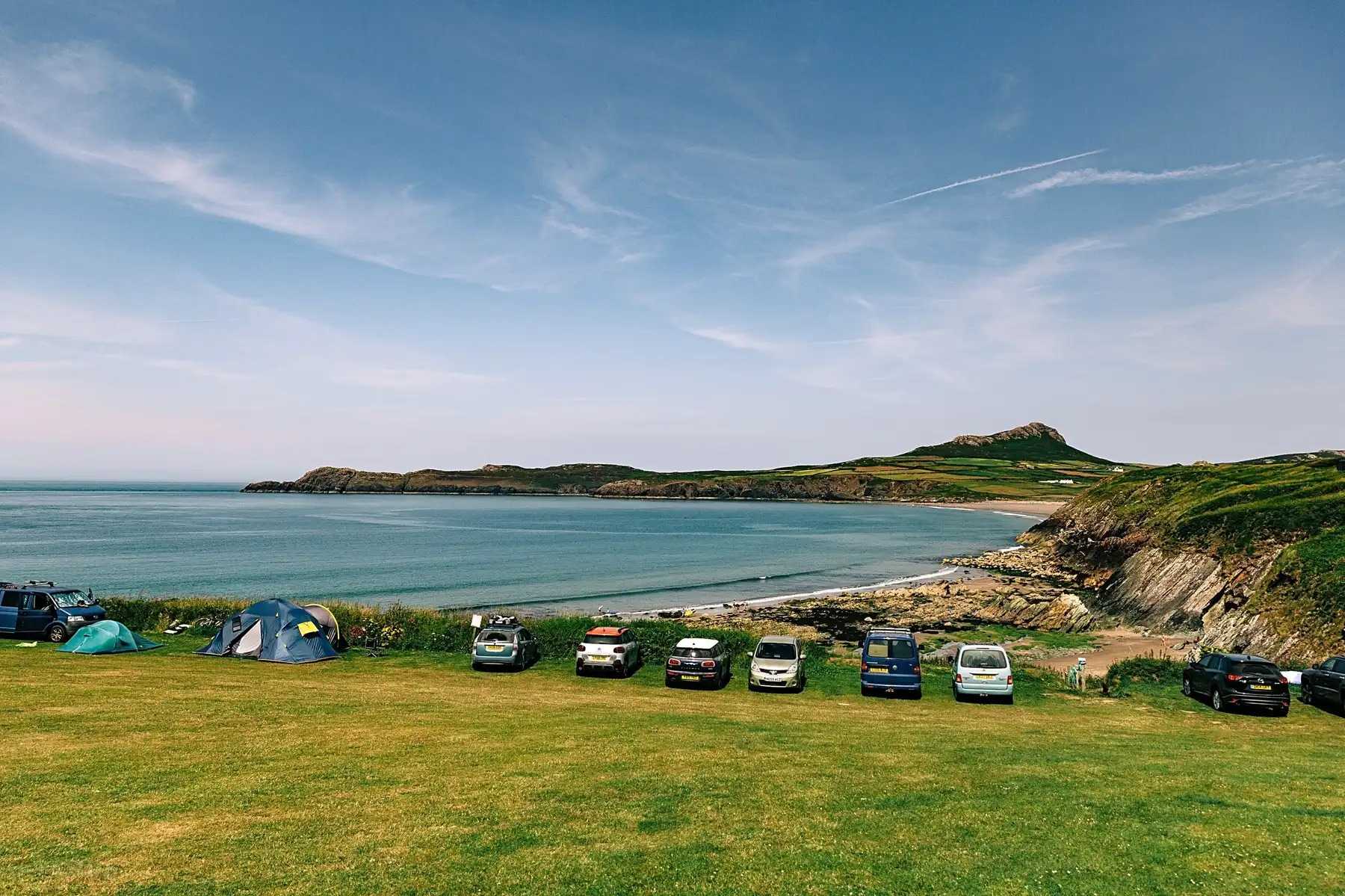 Sea views are high up on the wishlist for many campers