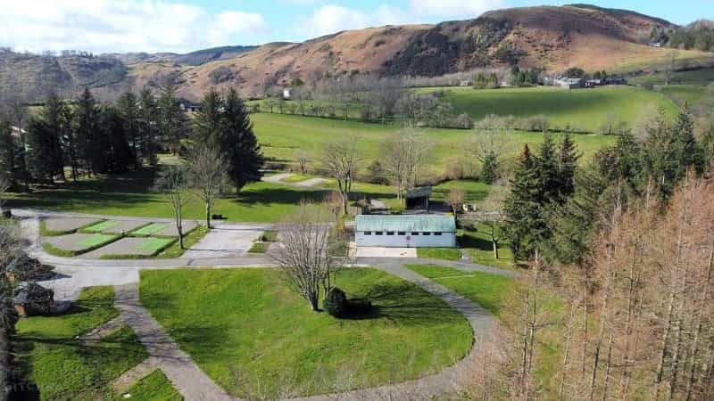 Aerial view of the pitches at Ullswater Holiday Park