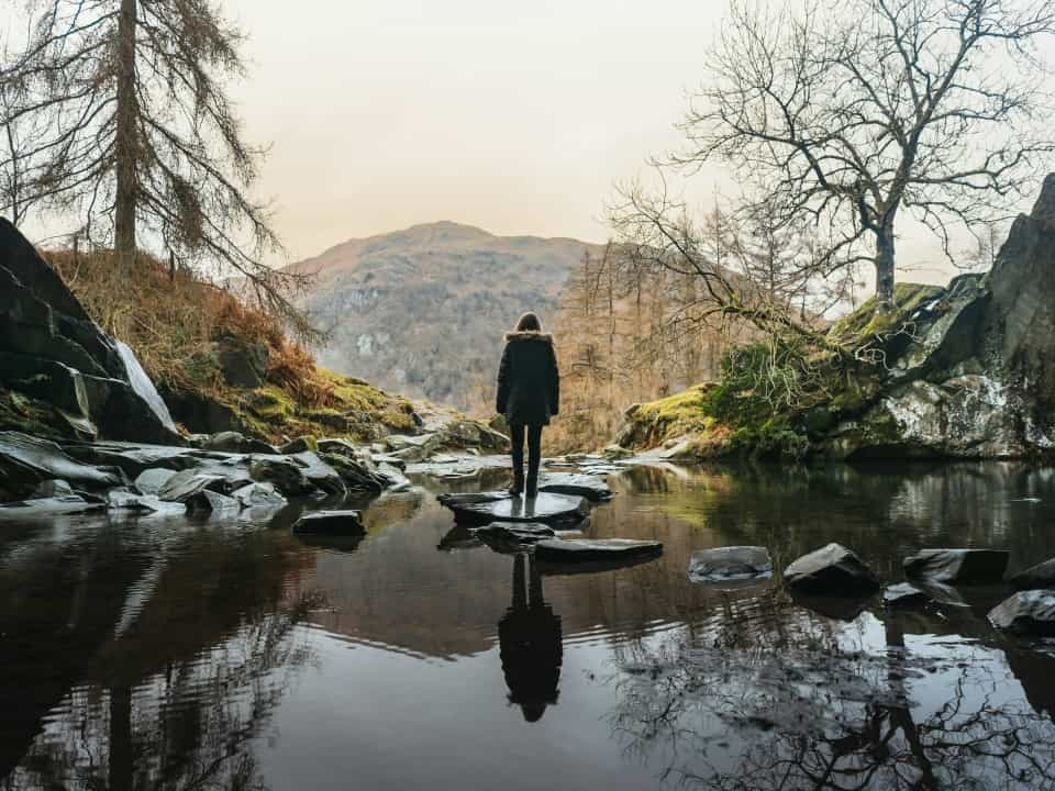 Walking near Rydal Caves