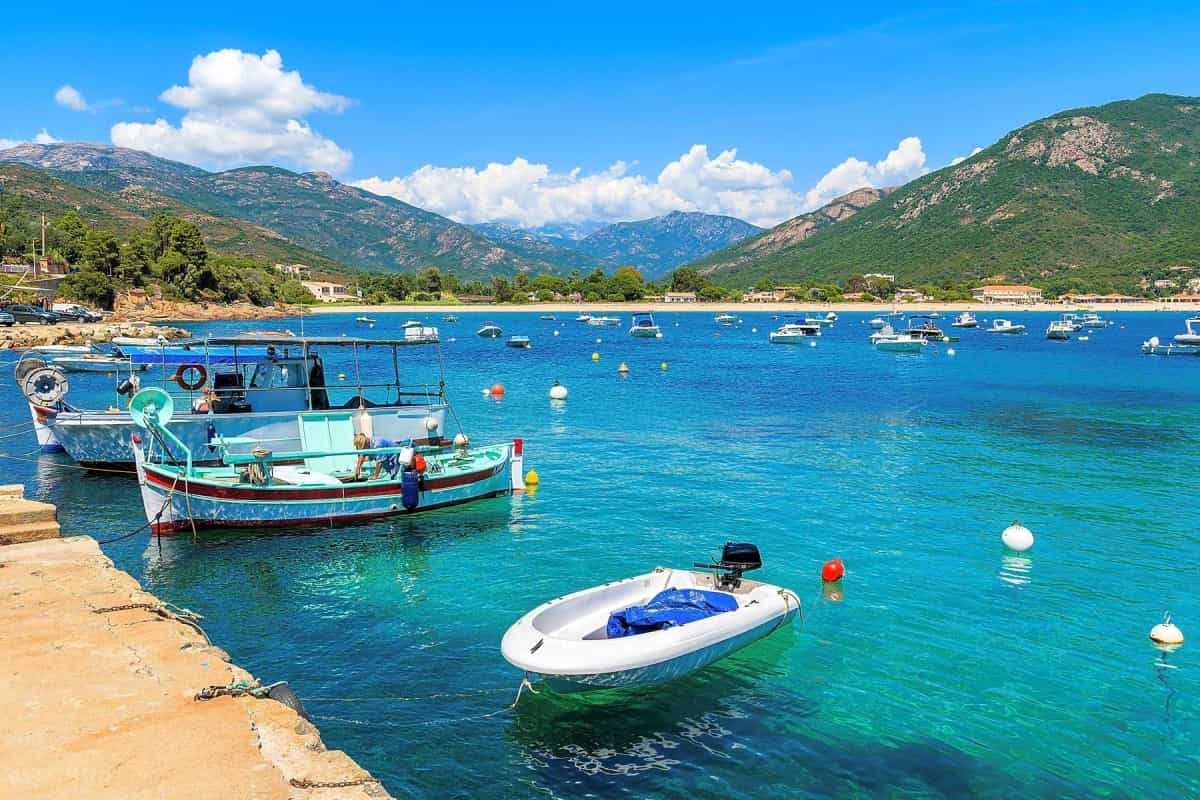 Camp by the Mediterranean in Corsica