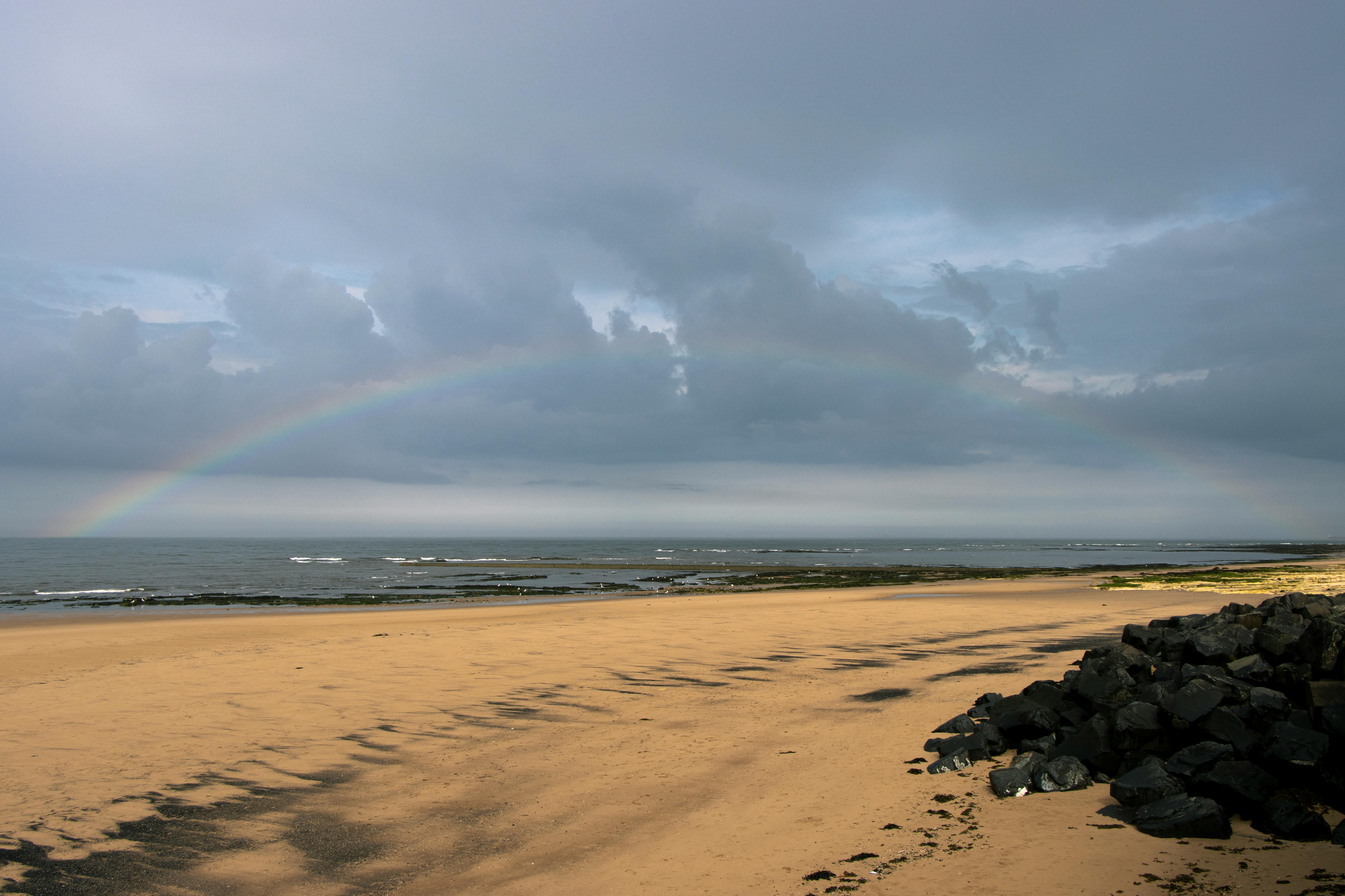 A rainbow over Seaham beach (Eclipse Chasers/Pexels)