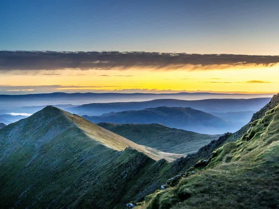 The ridges of Helvellyn