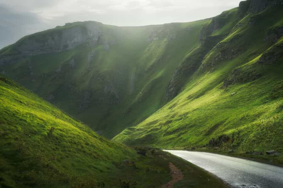 Spectacular Winnats Pass is one of the UK’s most iconic cycling ascents (Ian Cylkowski/Unsplash)